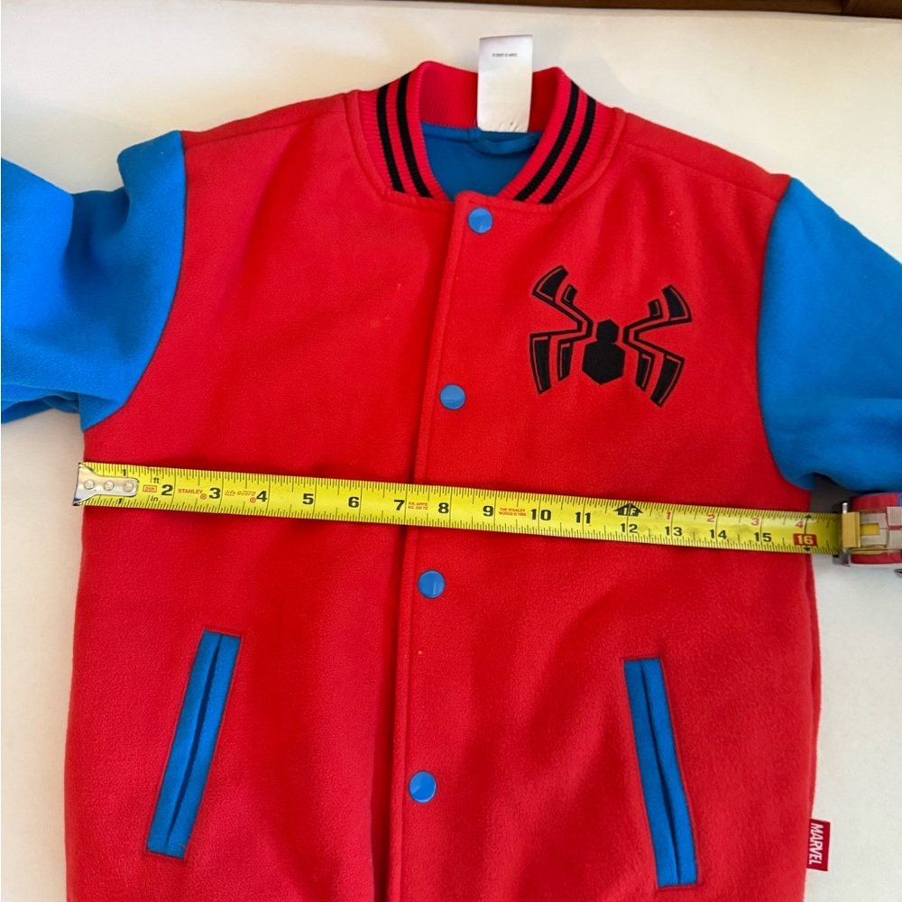 Marvel Spider-Man Red Varsity Jacket with Branded Tag - Picture 7 of 8